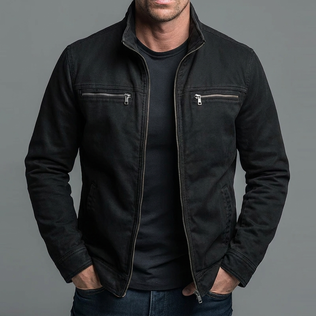 Brody - Vintage-Wash Soft-Touch Zip Jacket