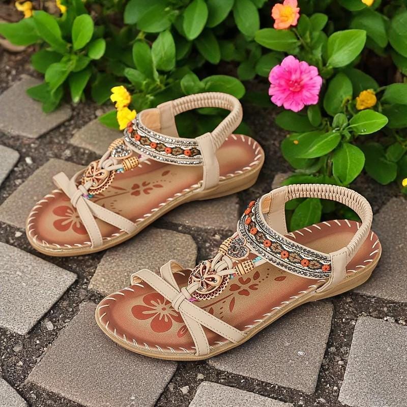 Velsa - Embellished Gladiator Sandals