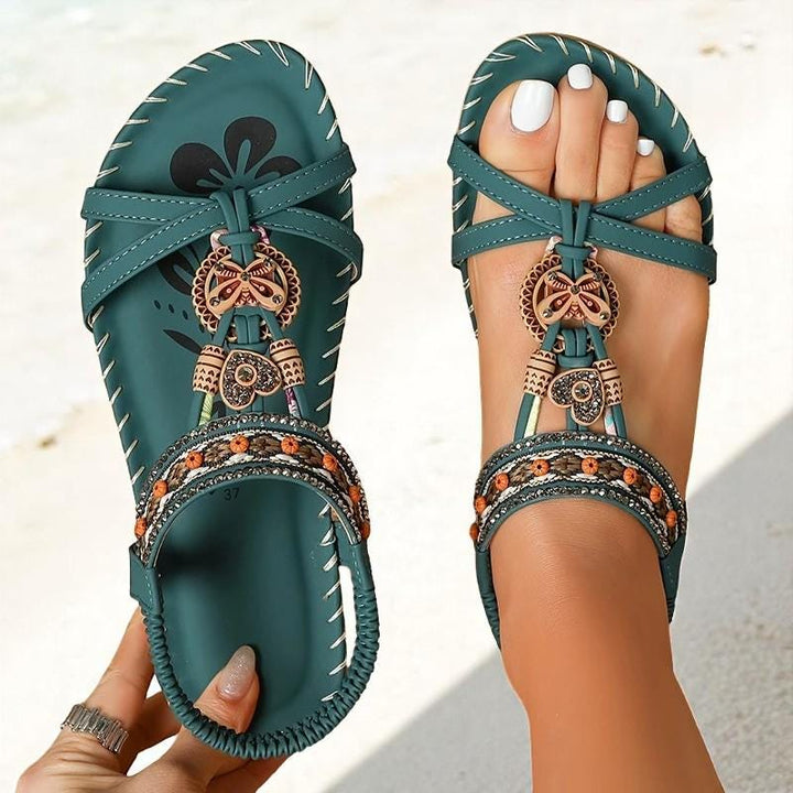 Velsa - Embellished Gladiator Sandals
