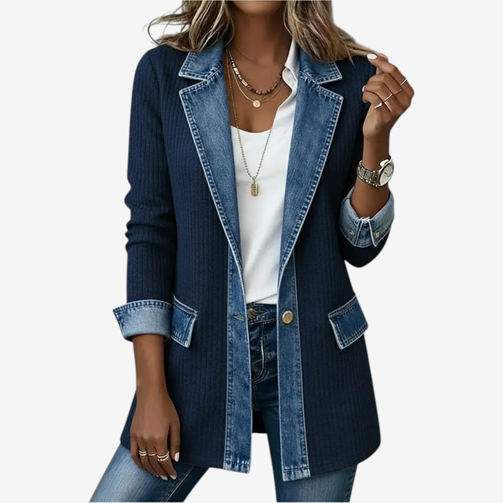Soretta - Textured Open-Front Jacket
