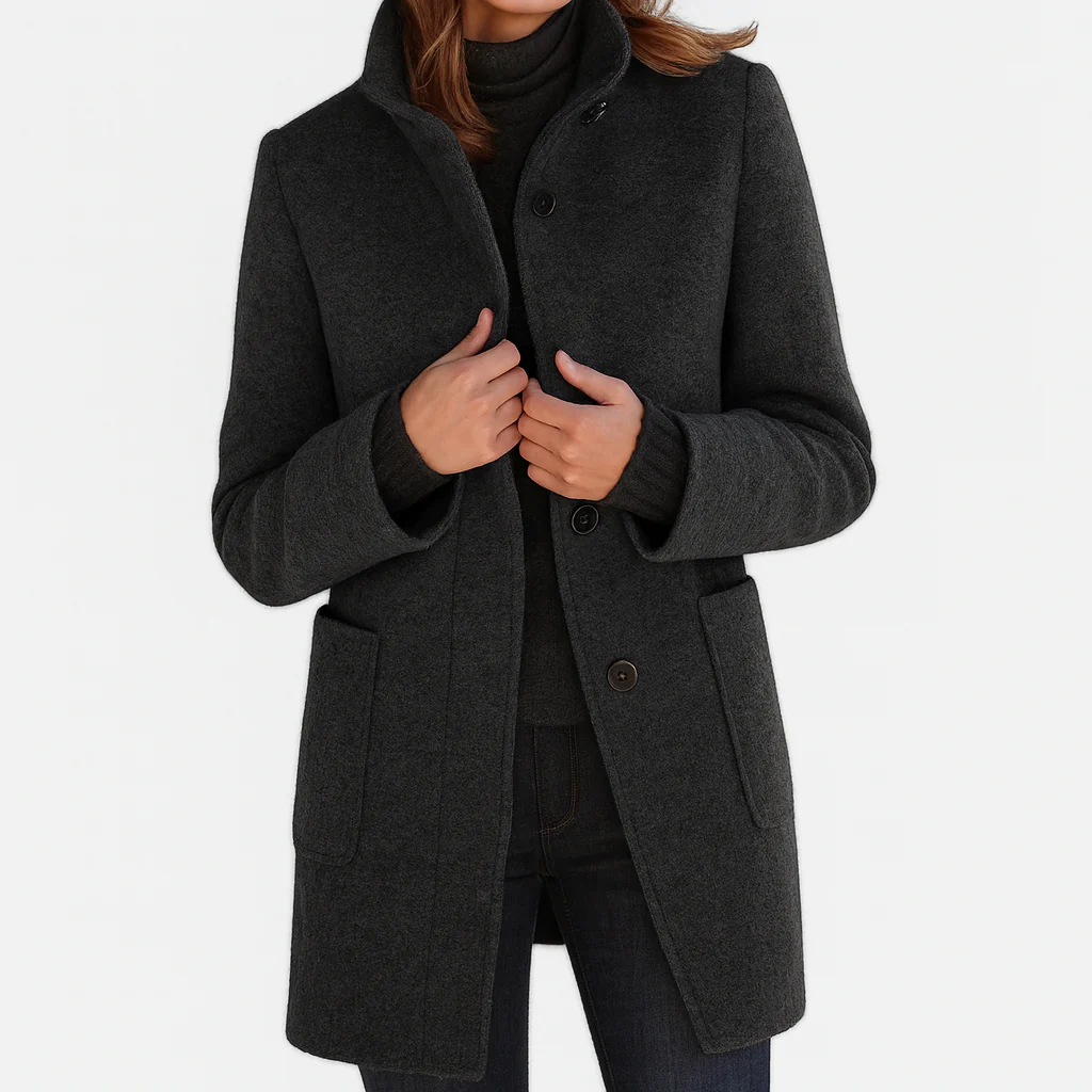 Elanique - Soft-Touch Tailored Coat