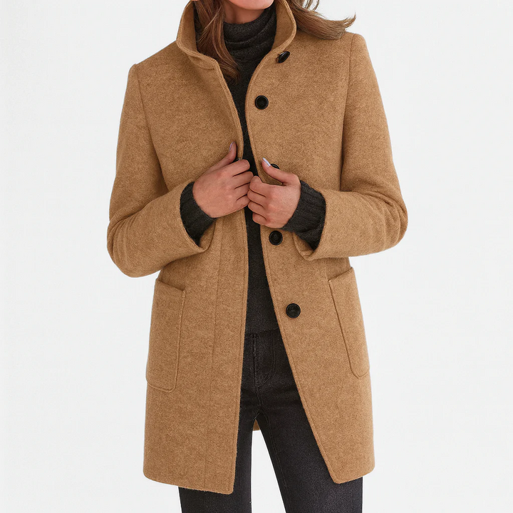 Elanique - Soft-Touch Tailored Coat