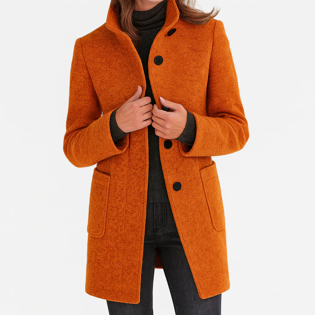 Elanique - Soft-Touch Tailored Coat