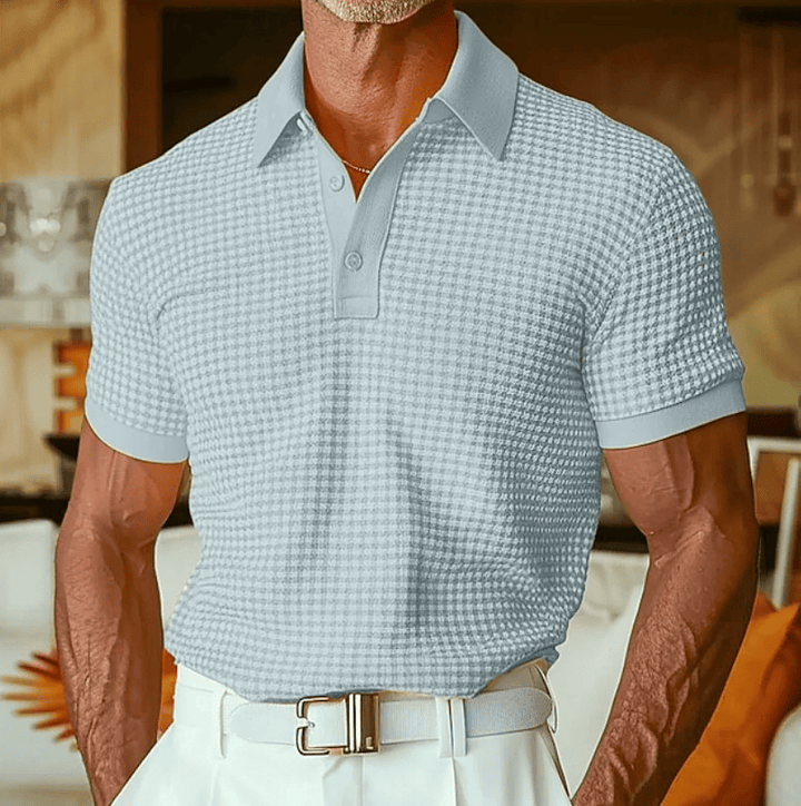 Beren - Textured Checked Polo