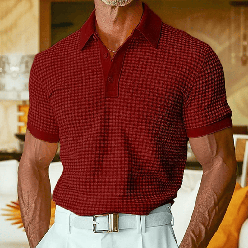 Beren - Textured Checked Polo