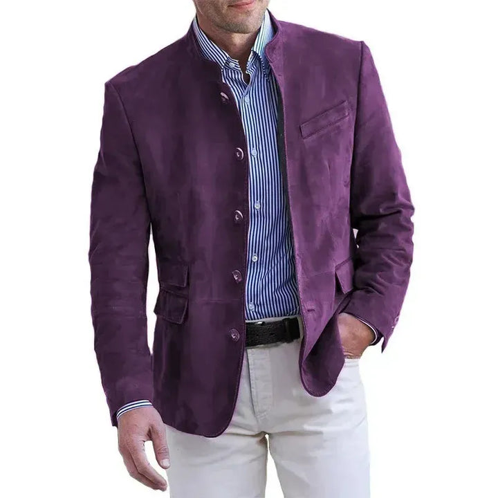 Tavrik - Soft-Touch Stand-Collar Blazer