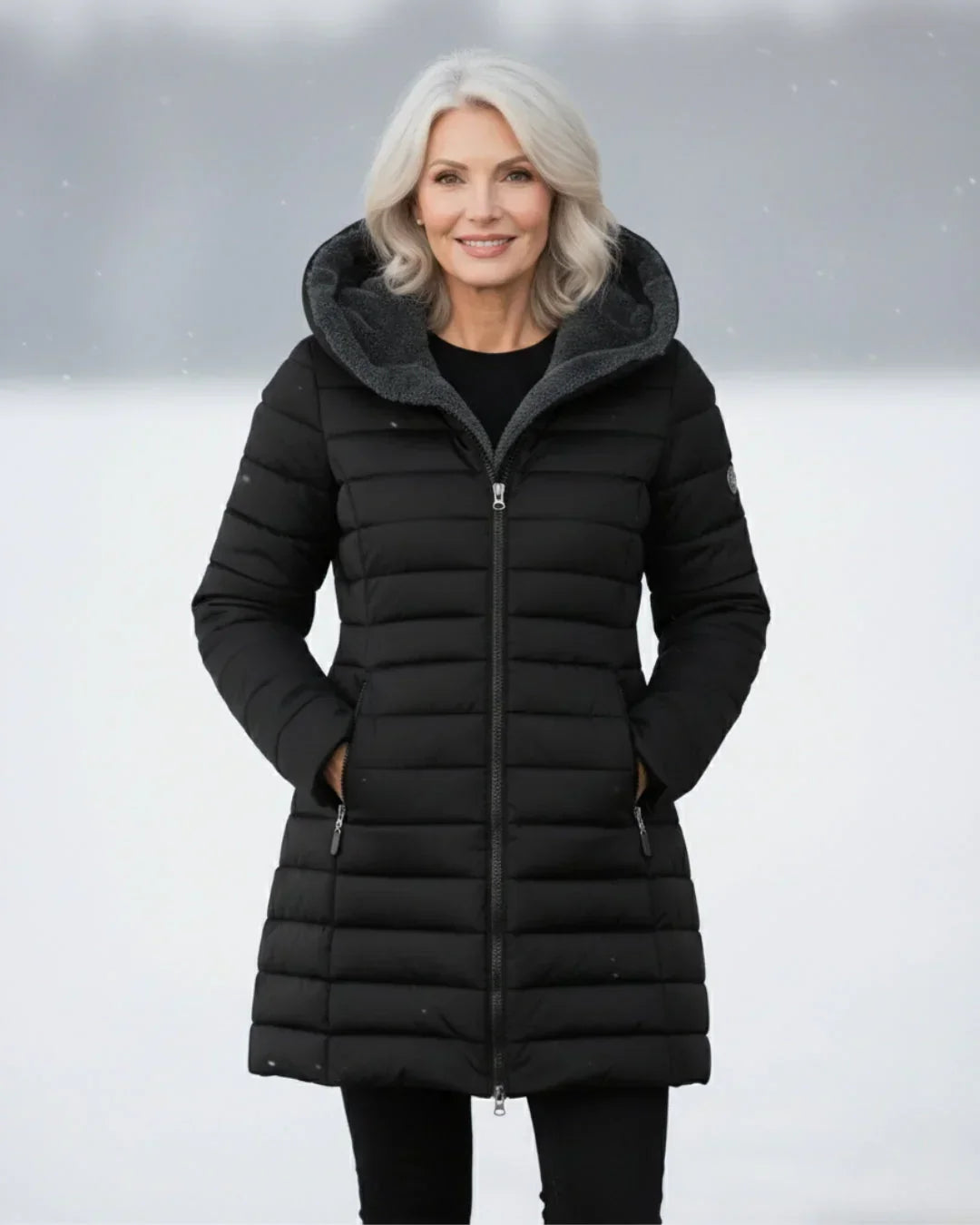 Leni - Warm Lined Hooded Puffer Coat