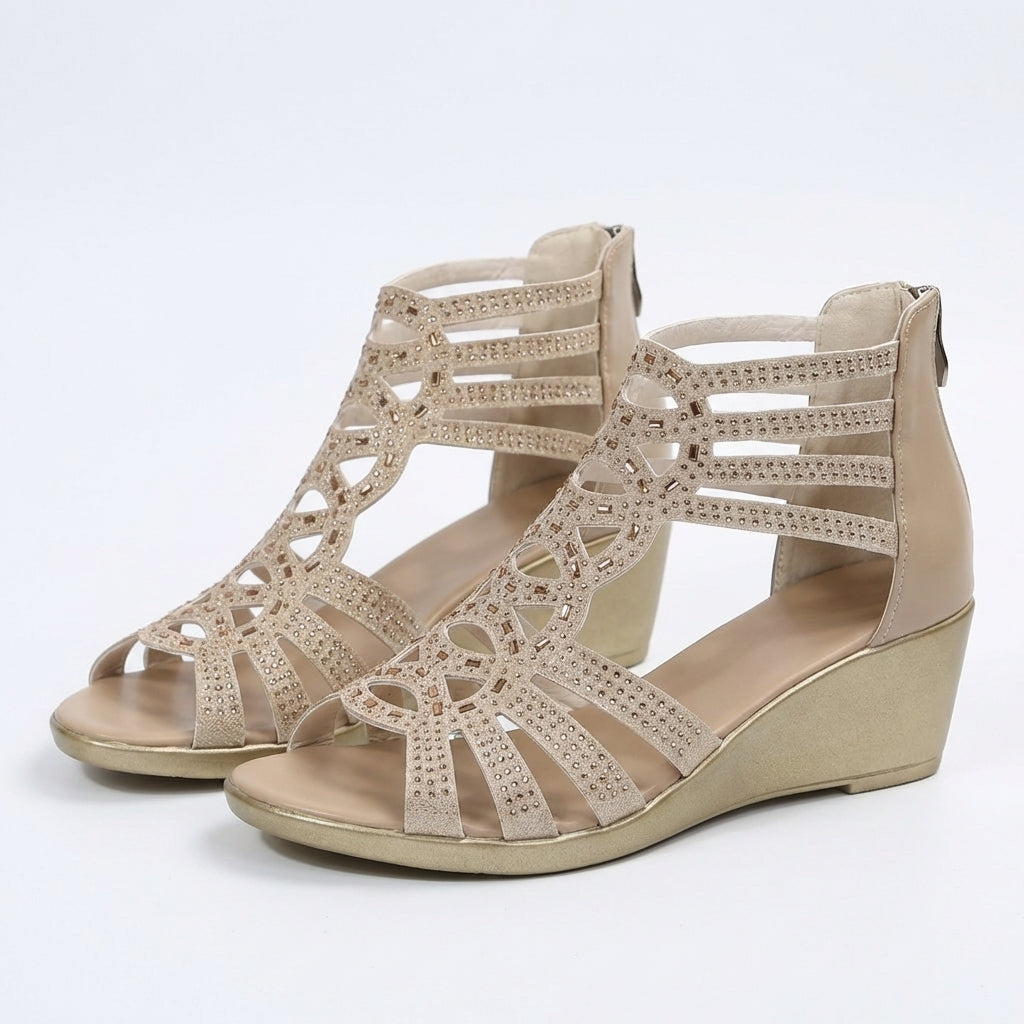 Quinzelia - Contoured Wedge Sandal