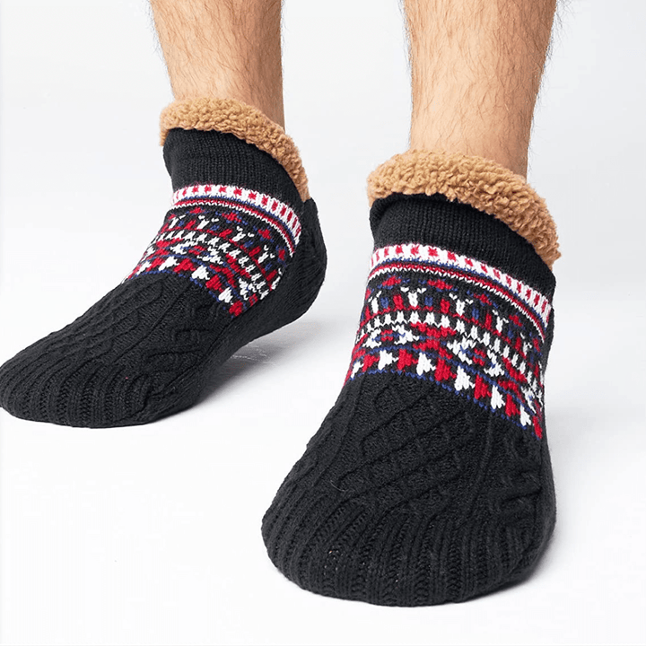 Zailora - Plush-Lined Grip Socks