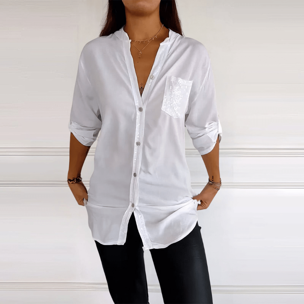 Keviya - Soft-Touch Button-Down Shirt