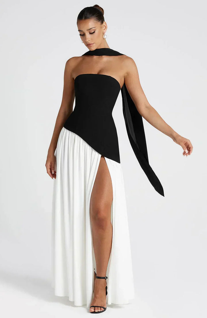 Rynellea - Elegant Strapless Evening Dress