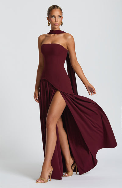 Rynellea - Elegant Strapless Evening Dress