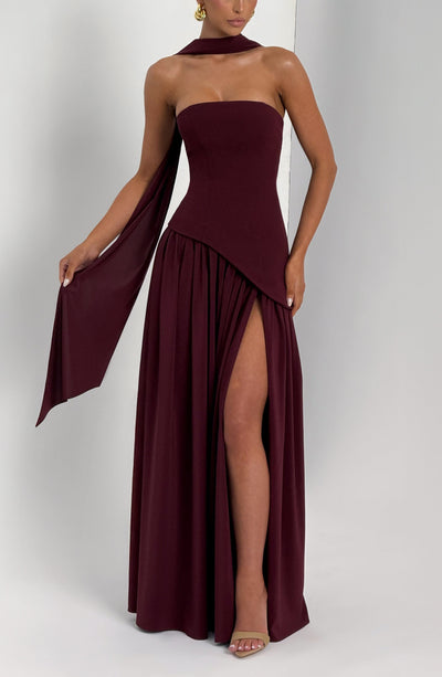 Rynellea - Elegant Strapless Evening Dress