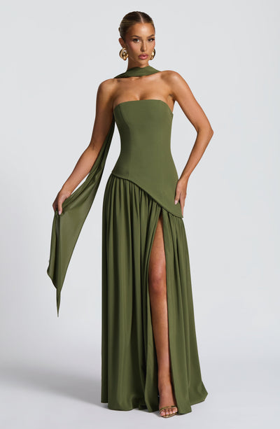 Rynellea - Elegant Strapless Evening Dress