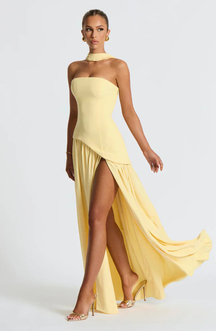 Rynellea - Elegant Strapless Evening Dress