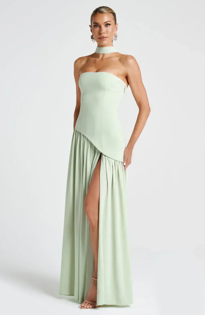 Rynellea - Elegant Strapless Evening Dress