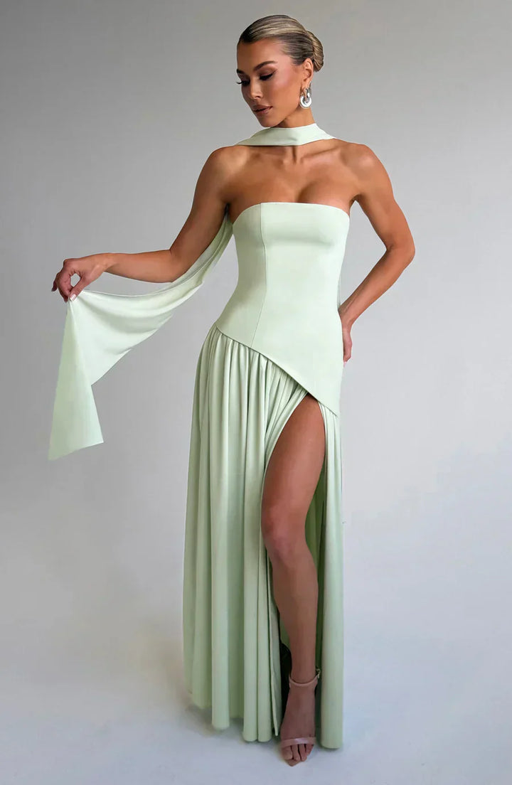 Rynellea - Elegant Strapless Evening Dress