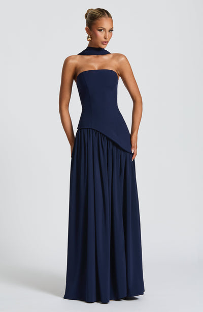 Rynellea - Elegant Strapless Evening Dress