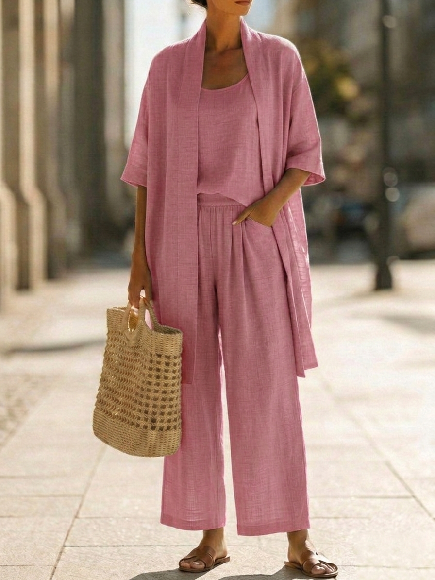 Ulyssia - Breezy Linen Three-Piece Set