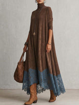 Pamina - Lace-Panel A-Line Dress