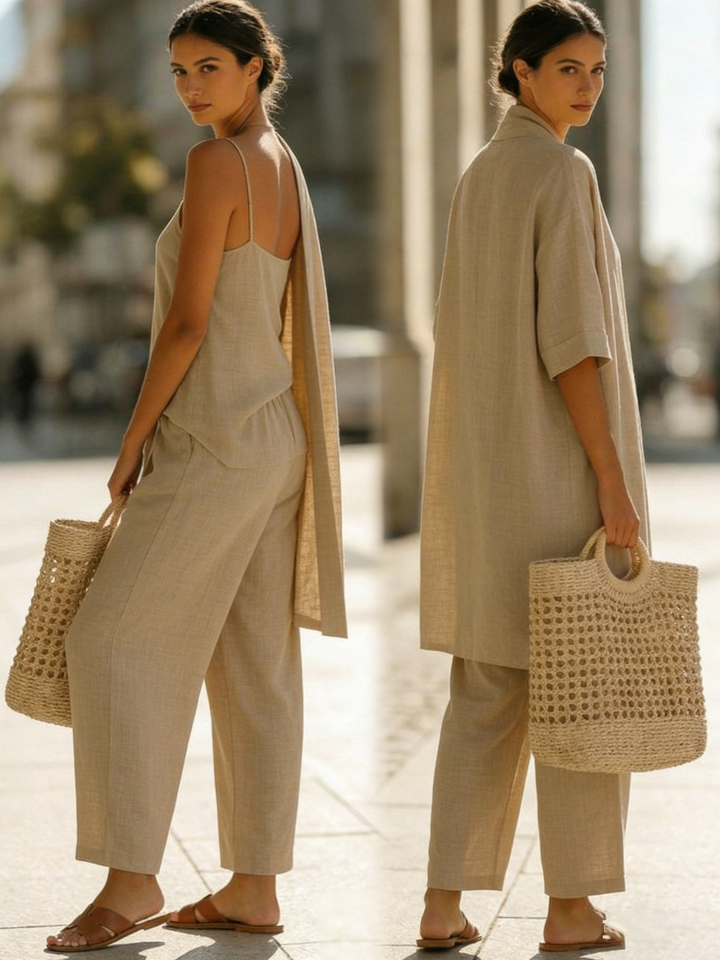 Ulyssia - Breezy Linen Three-Piece Set