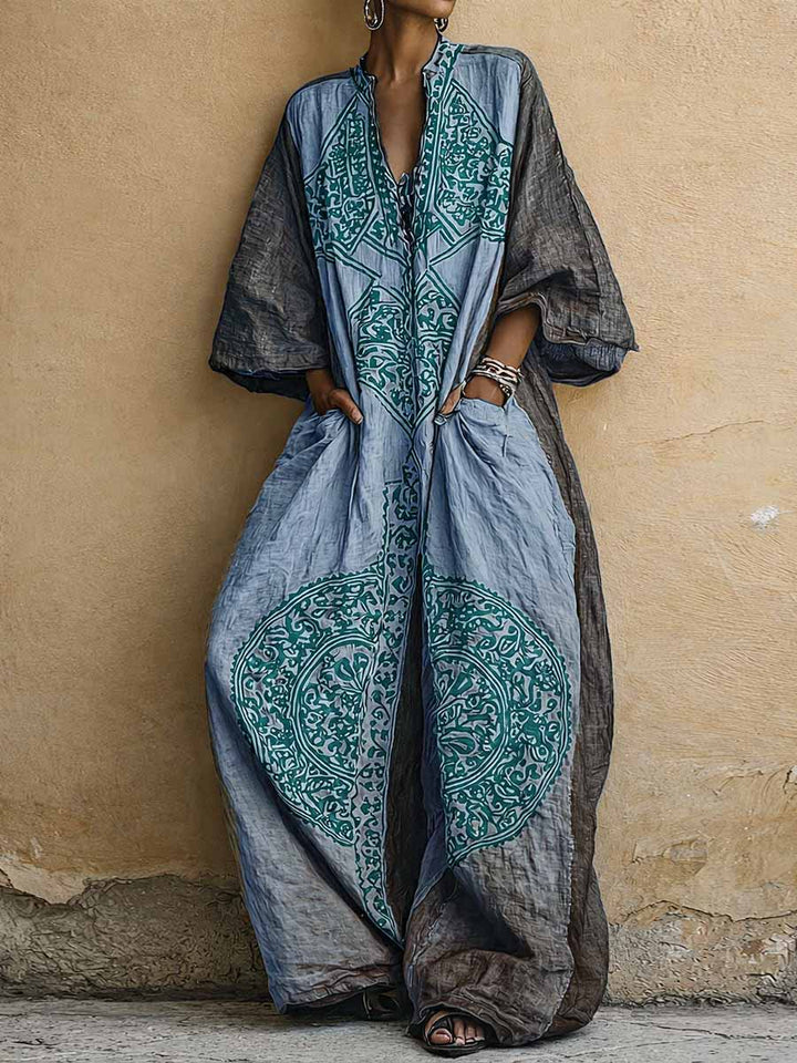 Melantha - Soft-Touch Vintage Print Jumpsuit