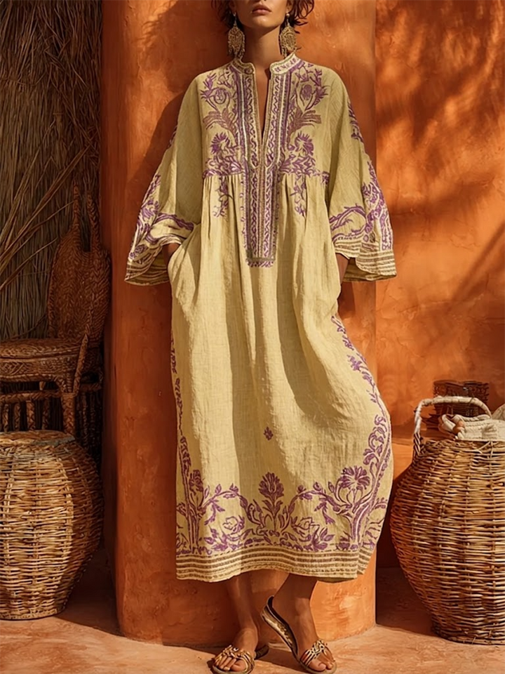 Nicole - Soft-Touch Floral Maxi Dress
