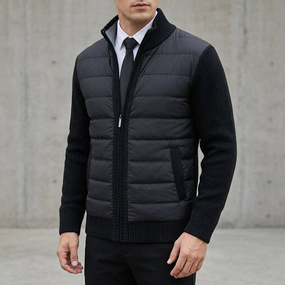 Ivoren - Tailored Checked Zip-Front Jacket