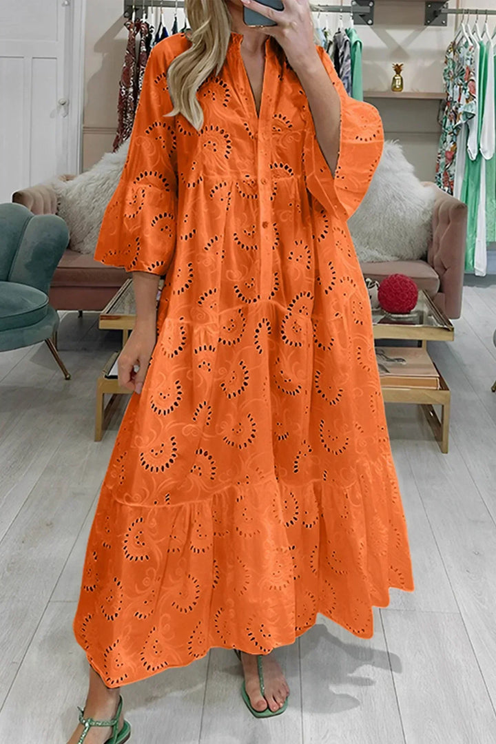 Kylie - Embroidered Maxi Dress