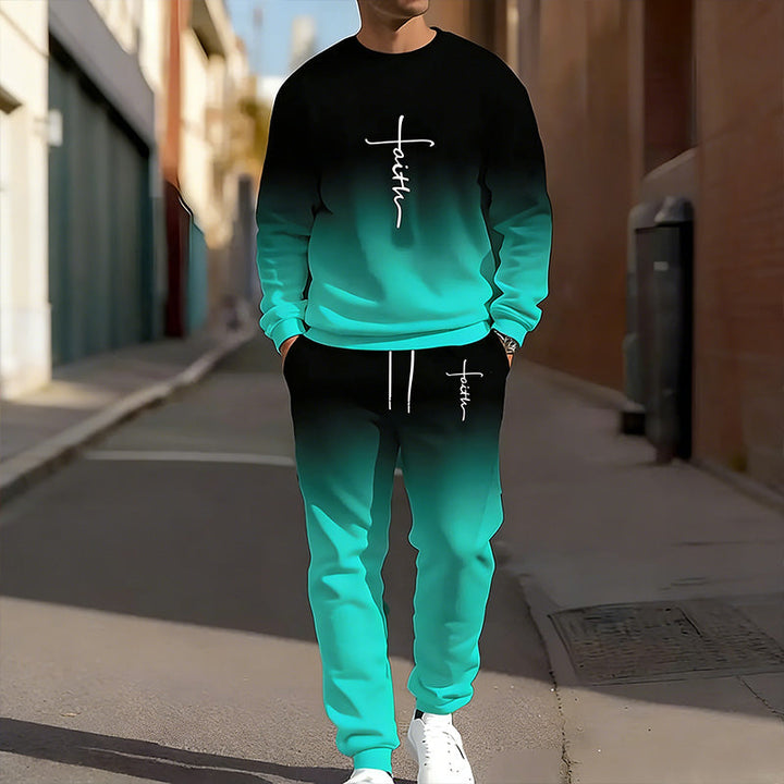 Noryx - Soft-Touch Men's Gradient Tracksuit