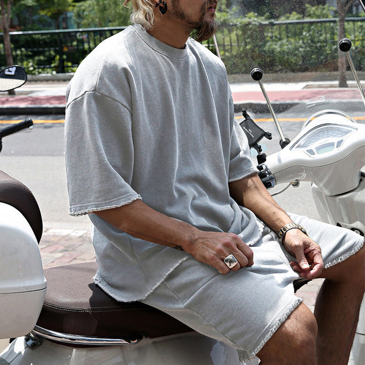 Eamon - Oversized Casual T-Shirt & Shorts Set