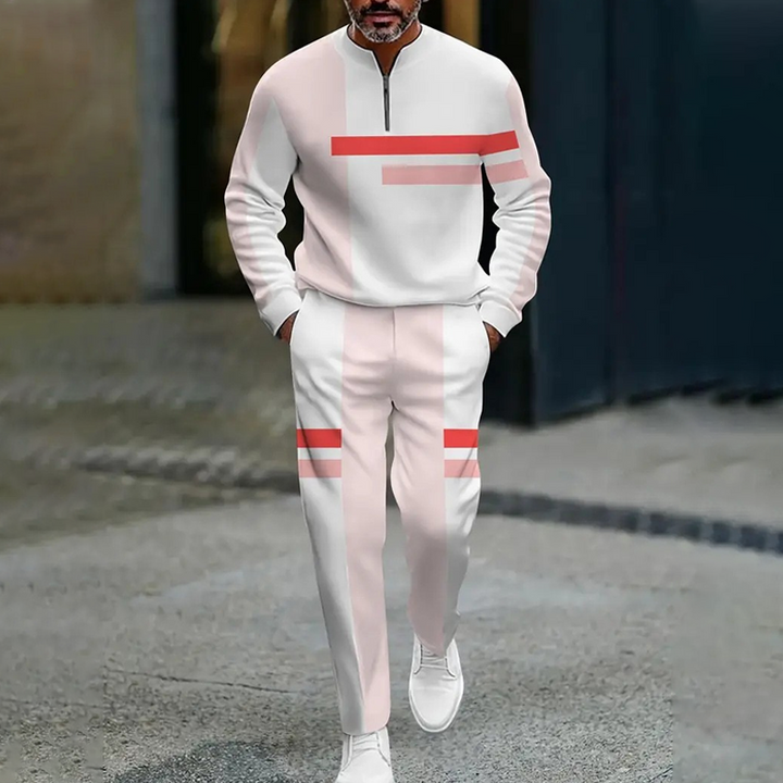 Ganor - Zip Neck Tracksuit Set Modern Fit