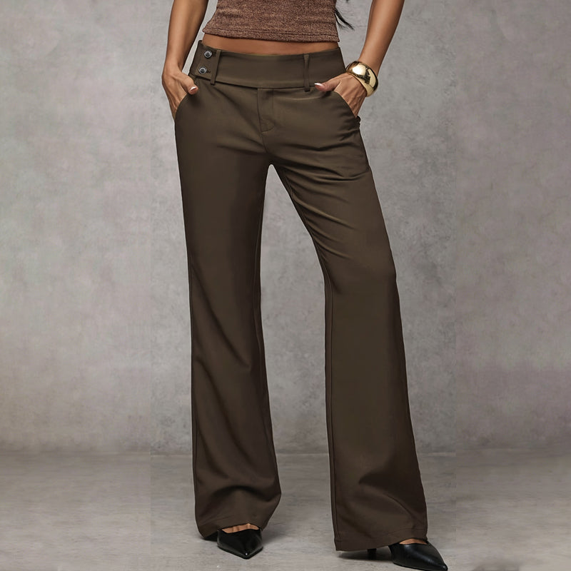 Nylah - Tailored Flared Suit Trousers