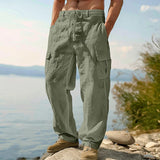 Donovan - Breathable Linen Cargo Trousers