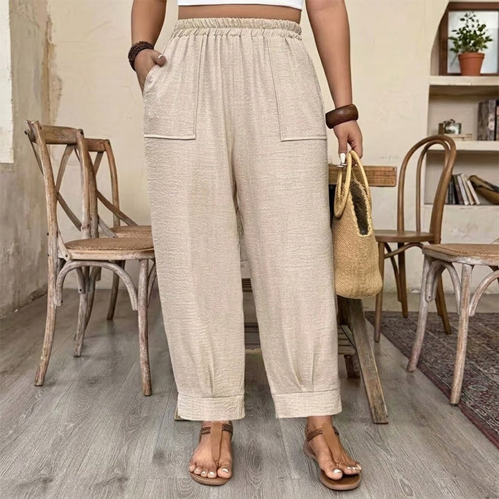 Perdita - Soft-Touch Wide-Leg Trousers