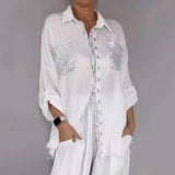 Oriavelle - Luxe Sequined Blouse & Trousers Set
