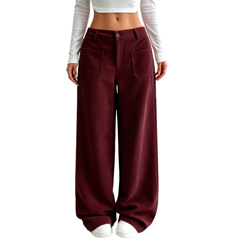 Irma - Soft-Touch Wide-Leg Trousers
