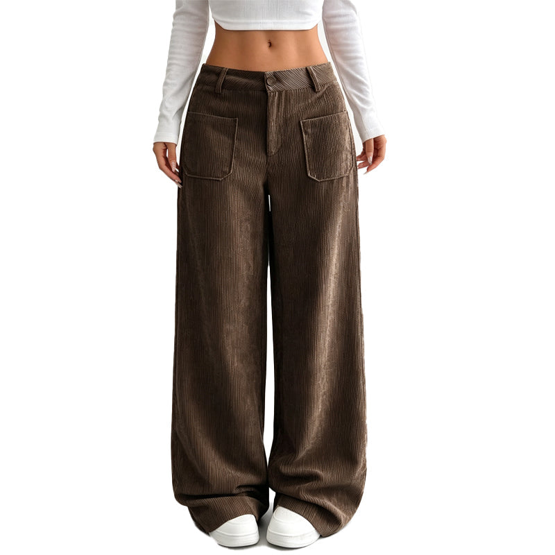 Irma - Soft-Touch Wide-Leg Trousers