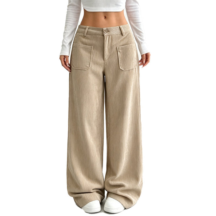 Irma - Soft-Touch Wide-Leg Trousers