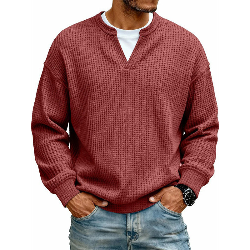 Gustav - Waffle Long-Sleeve Top