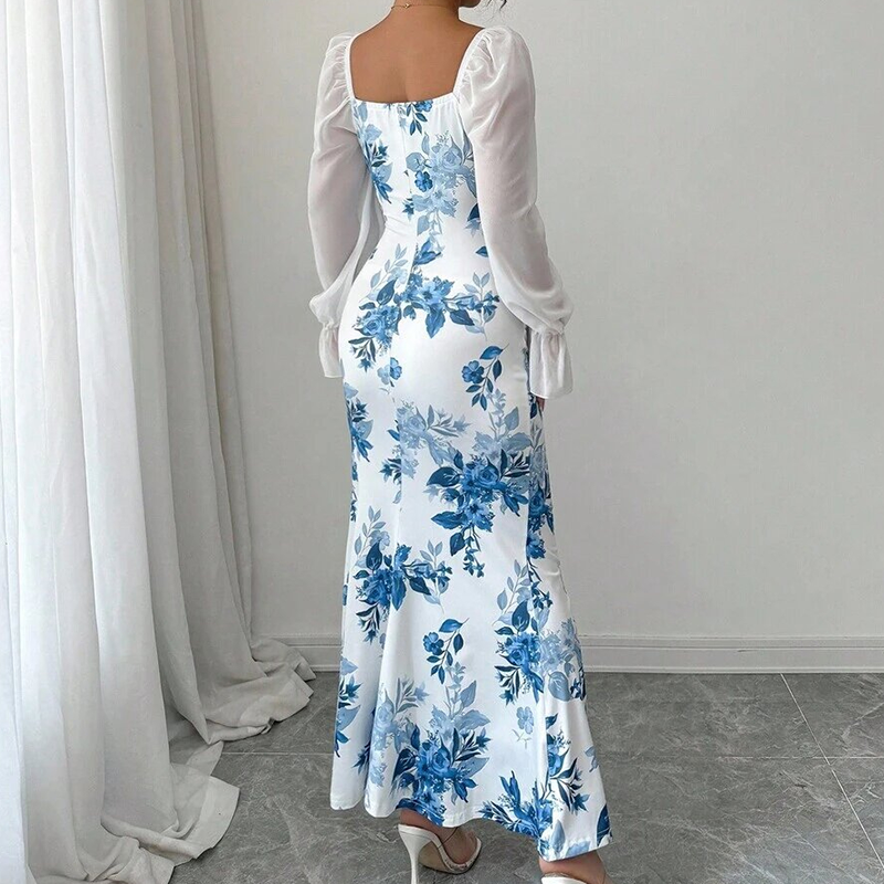 Noevalle - Soft-Touch Floral Mermaid Dress