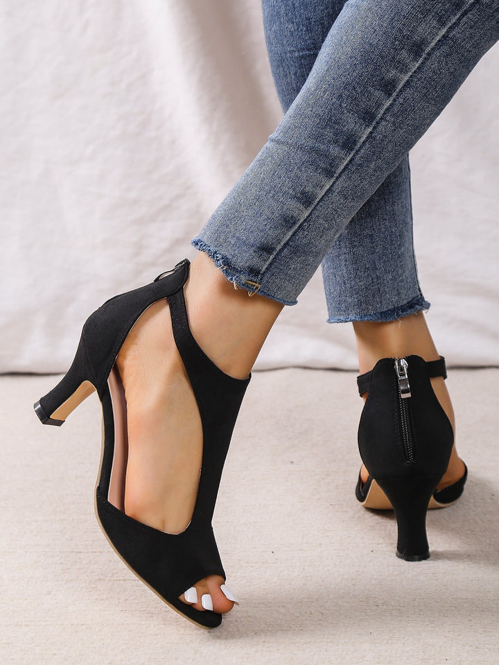 Selya - Cushioned Block-Heel Pumps