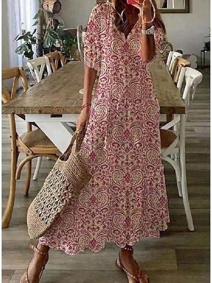 Coris - Flattering Bohemian Dress