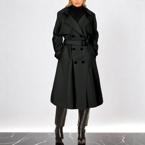 Aliki - Double-Breasted Belted Trench Coat
