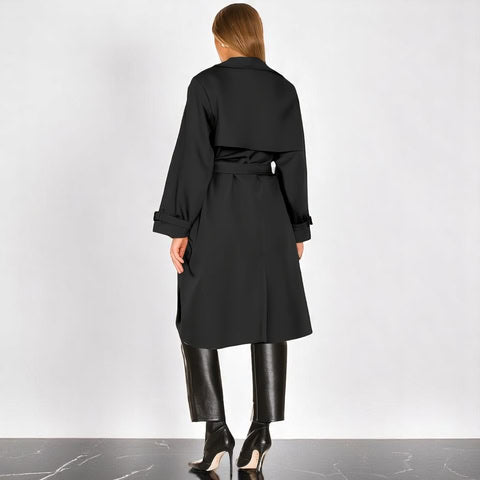 Aliki - Double-Breasted Belted Trench Coat